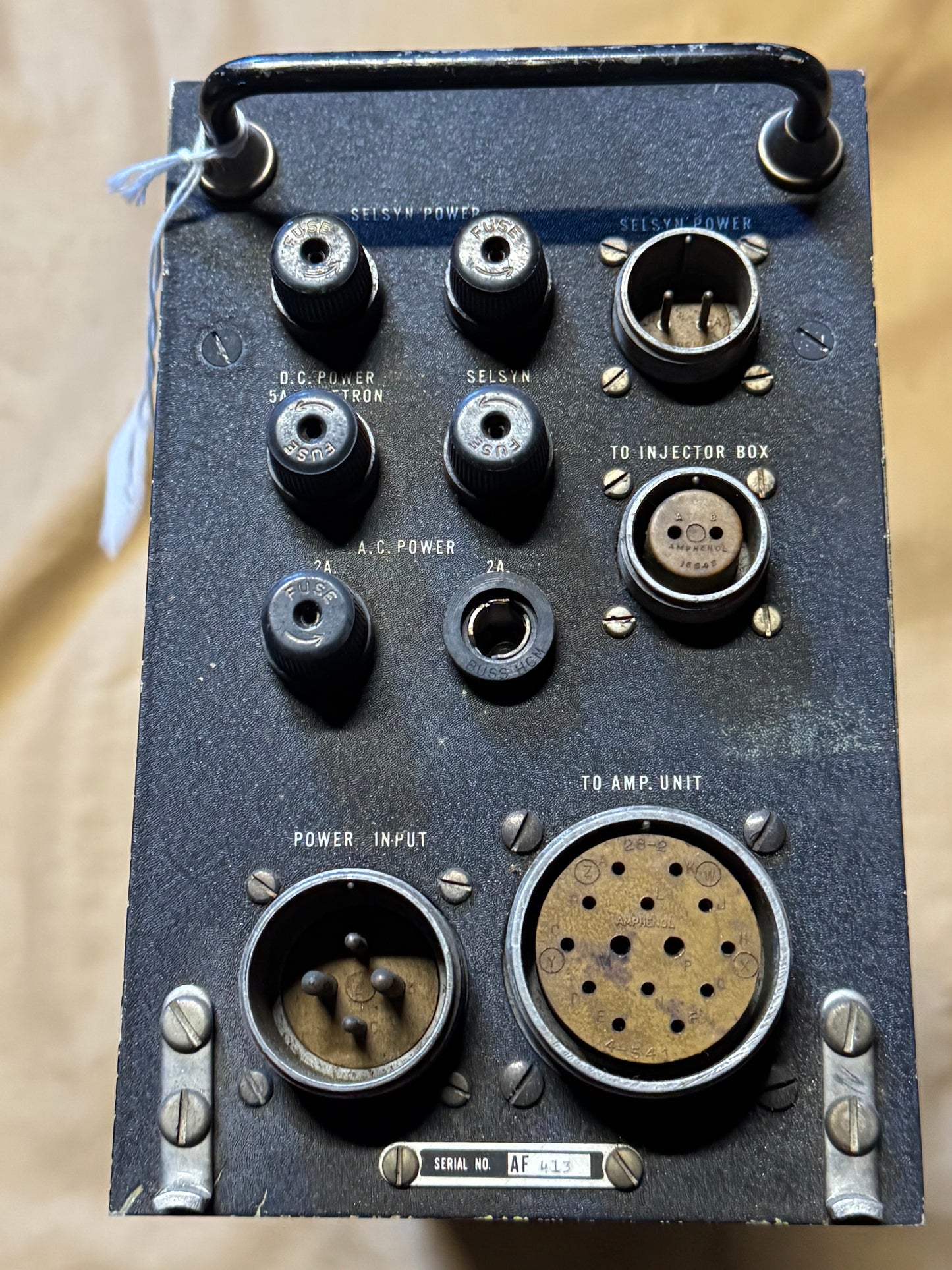 PP-580/APA-17B Aircraft Radar Power Supply Unit