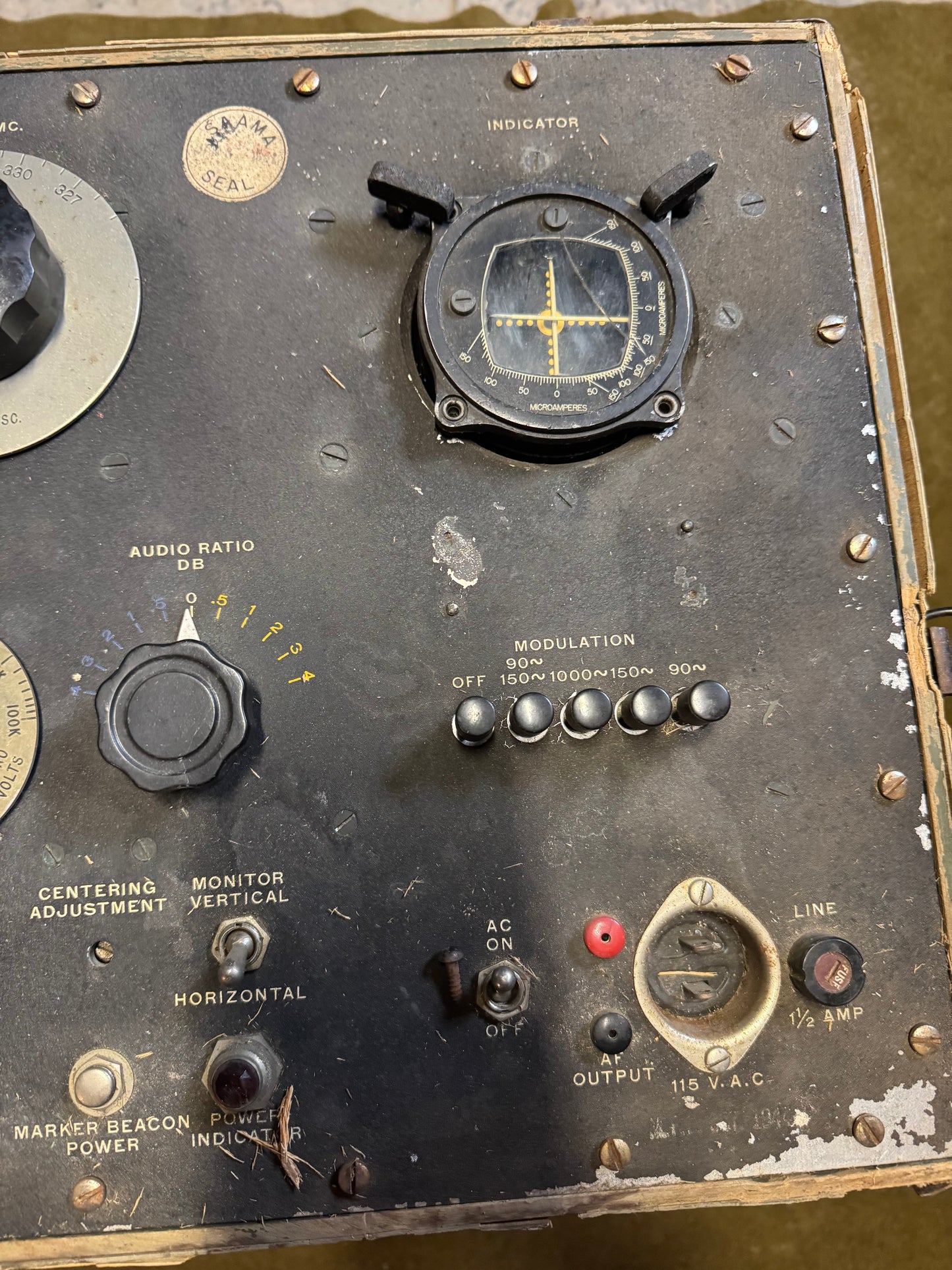 WWII U.S. Army Air Forces AN/ARN-5 Test Set TS-67