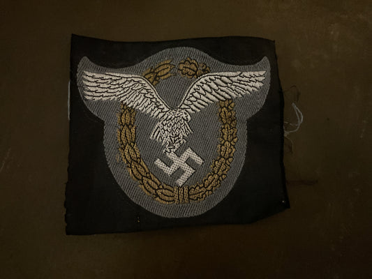 WWII German Police Cap Eagle Cloth
