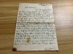 WWII German Handwritten Letter from Hungary During Closing Months of WWII-March 8, 1945