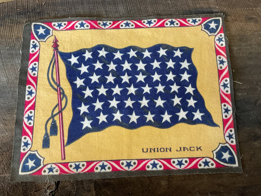 WWI Tobacco Felt Flag (approx 11x8)
