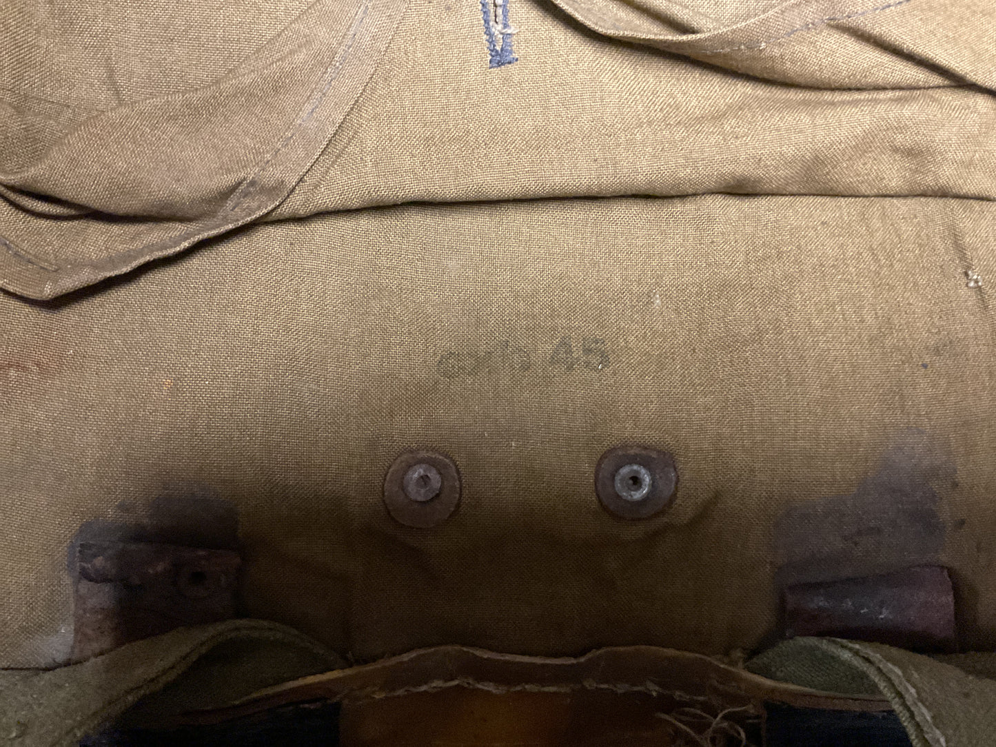 WWII Military Cowhide Tornister Rucksack Backpack
