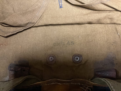 WWII Military Cowhide Tornister Rucksack Backpack