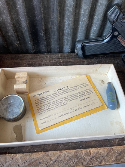 Schimel Model P22 .22 Caliber Gas Pistol w/ Original Box & Paperwork (Purchased 1952)