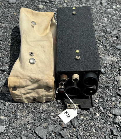 WWII R-1/ARR-1 Aircraft Radio Receiver Unit with Canvas Cover