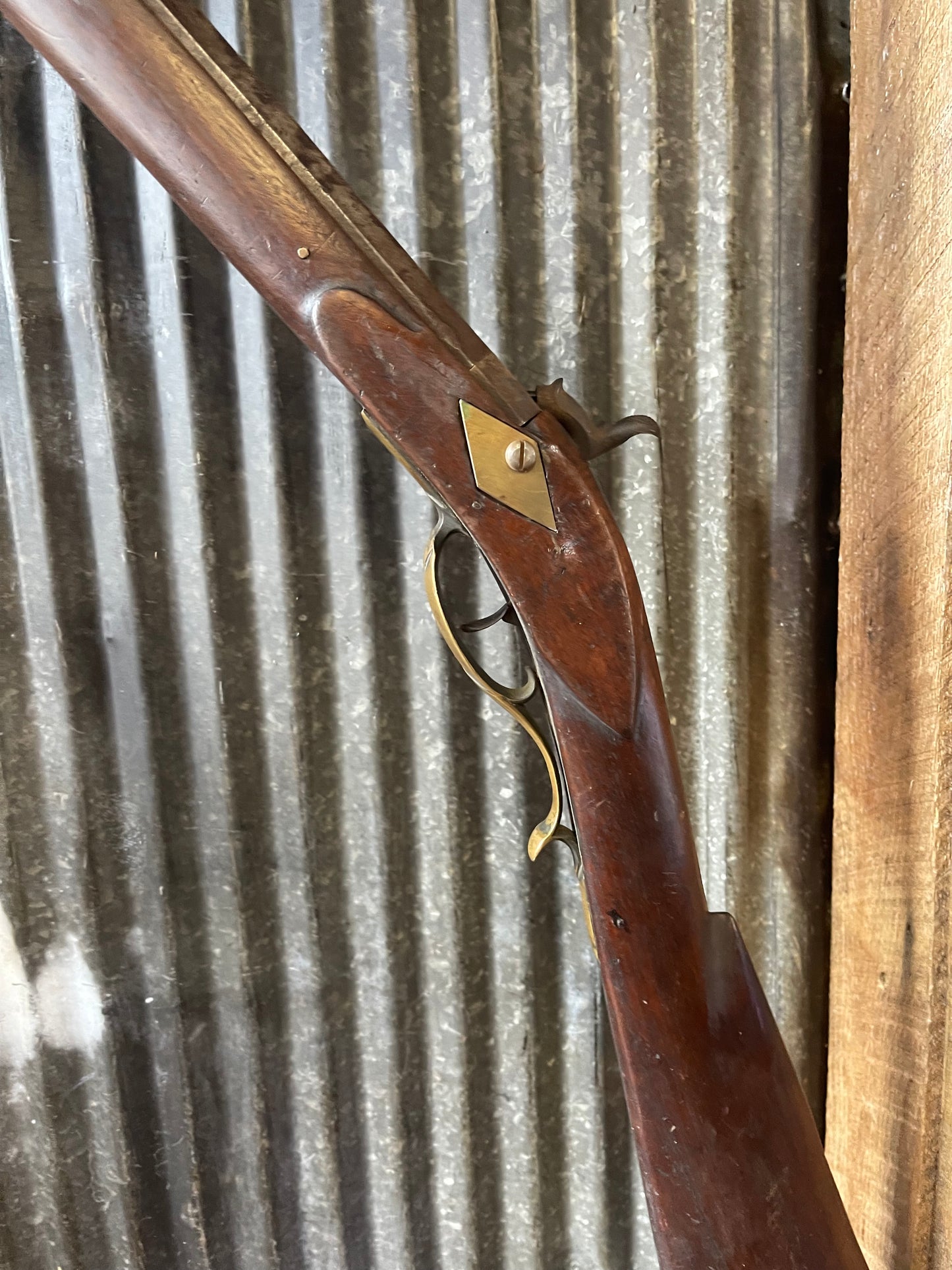 .36 Cal Percussion Rifle – R.R. Thurston Olean NY Barrel – Antique Muzzleloader