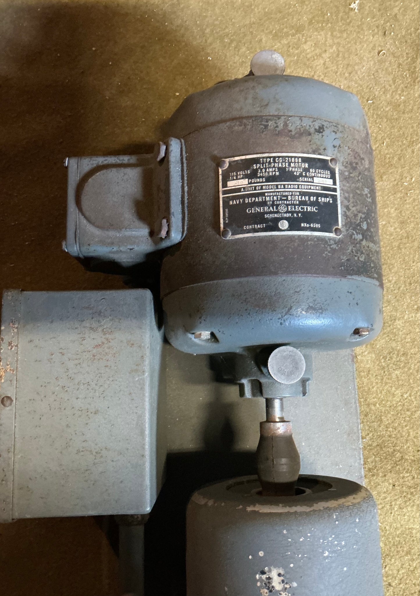 WWII U.S. Navy General Electric Motor-Generator Set