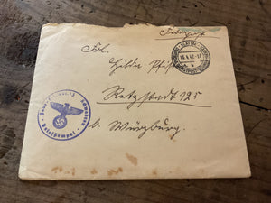 WWII German Wehrmacht Feldpost Letter & Envelope-April 1942-“Geisla”