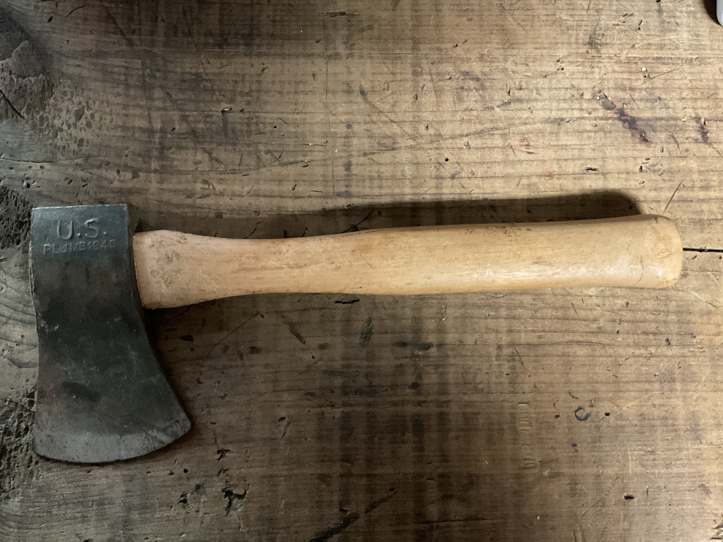 Original WWII-era U.S. Military Hatchet “U.S. Military Hatchet “U.S. Plumb 1945” Stamped