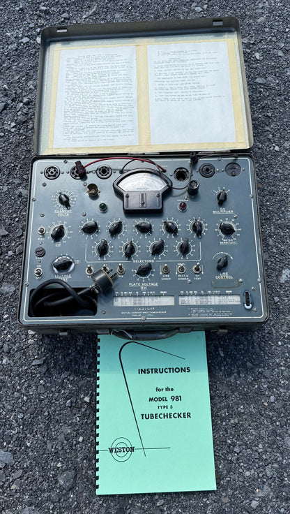 Original Weston Model 981 Type 3 Mutual Conductance Tube Checker