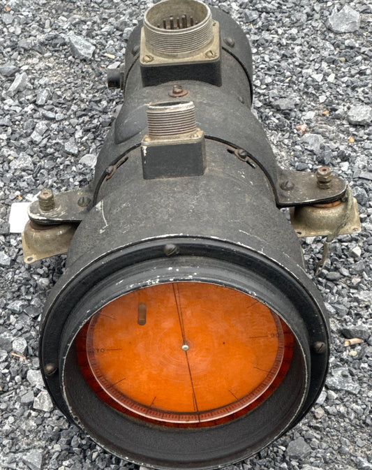 WWII U.S. Navy ID-2/APS-2 Radar Indicator / Scope Unit – Orange PPI Display