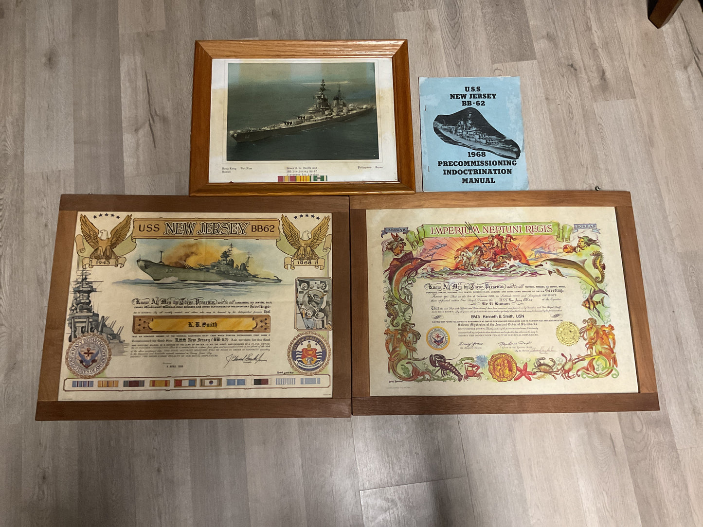 U.S. Navy USS New Jersey (BB-62) Sailor Grouping-Vietnam Era