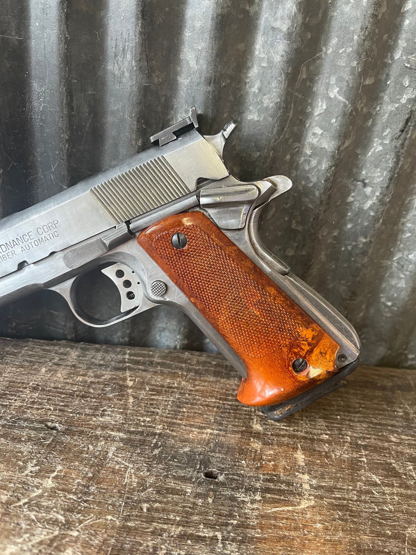 Custom Auto-Ordnance / Thompson 1911 .45 ACP – Stainless – Wilson Combat Sight