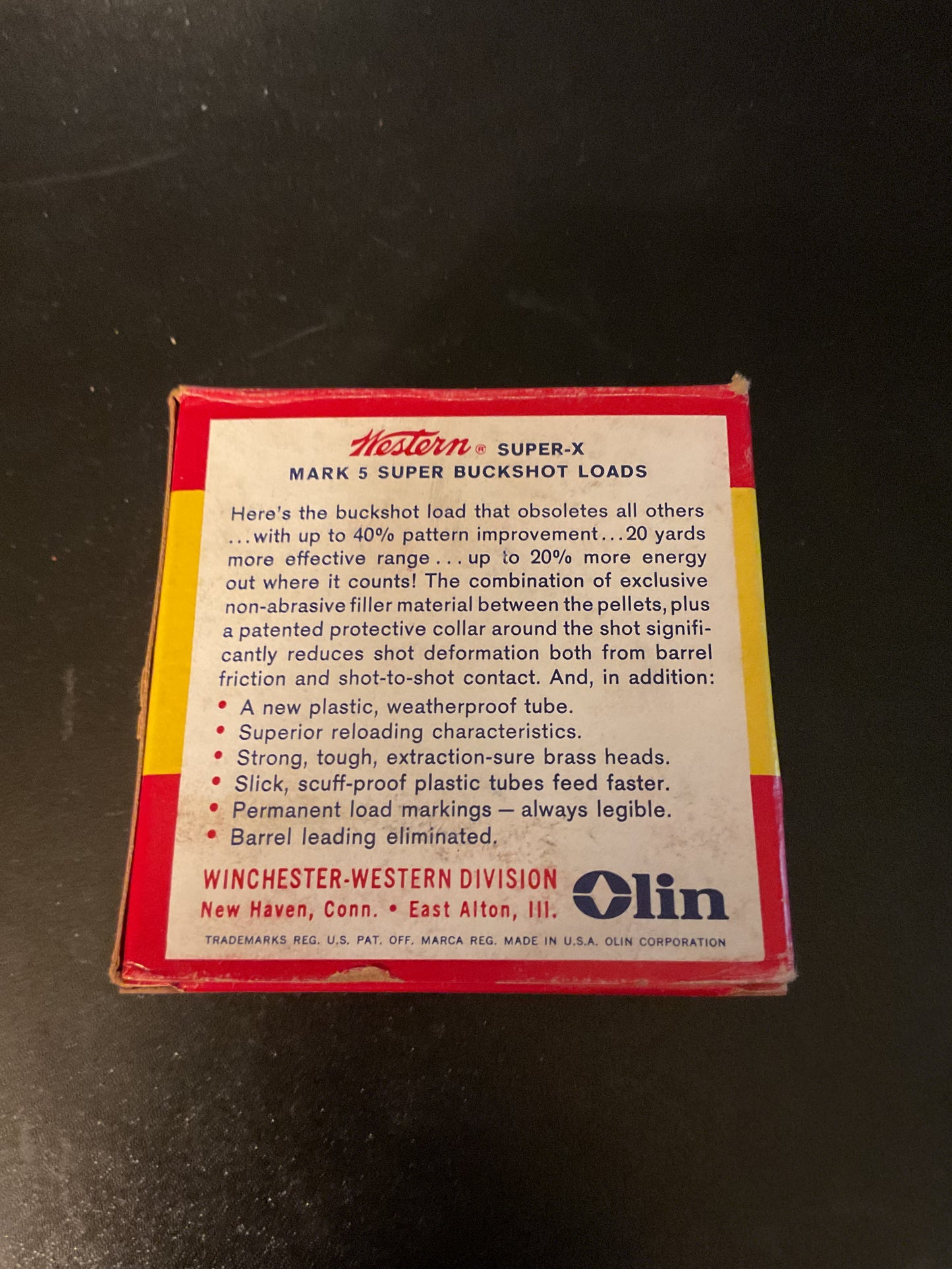 Vintage Western Super-X Mark 5 12 Gauge 0 Buckshot Loads — Full Box of 25