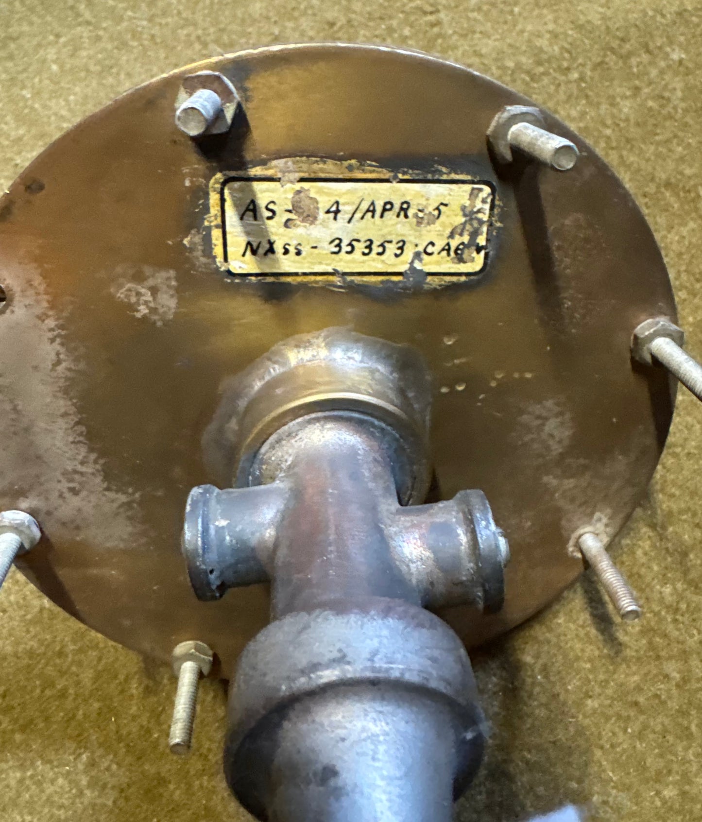 WWII U.S. military AS-4/APR-5 antenna assembly