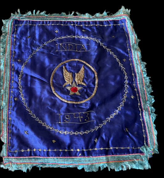 WWII Souvenir Pillow Cover