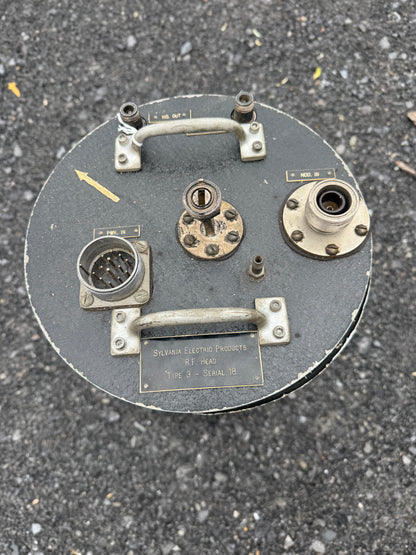 SYLVANIA ELECTRIC PRODUCTS
R.F. HEAD TYPE 3 Rare Experimental WWII Microwave Radar Assembly