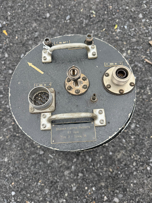 SYLVANIA ELECTRIC PRODUCTS
R.F. HEAD TYPE 3 Rare Experimental WWII Microwave Radar Assembly