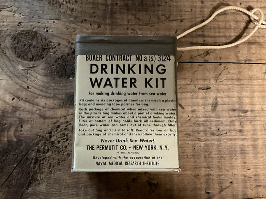 WWII U.S. Navy BuAer Permutit Drinking Water Desalting Kit