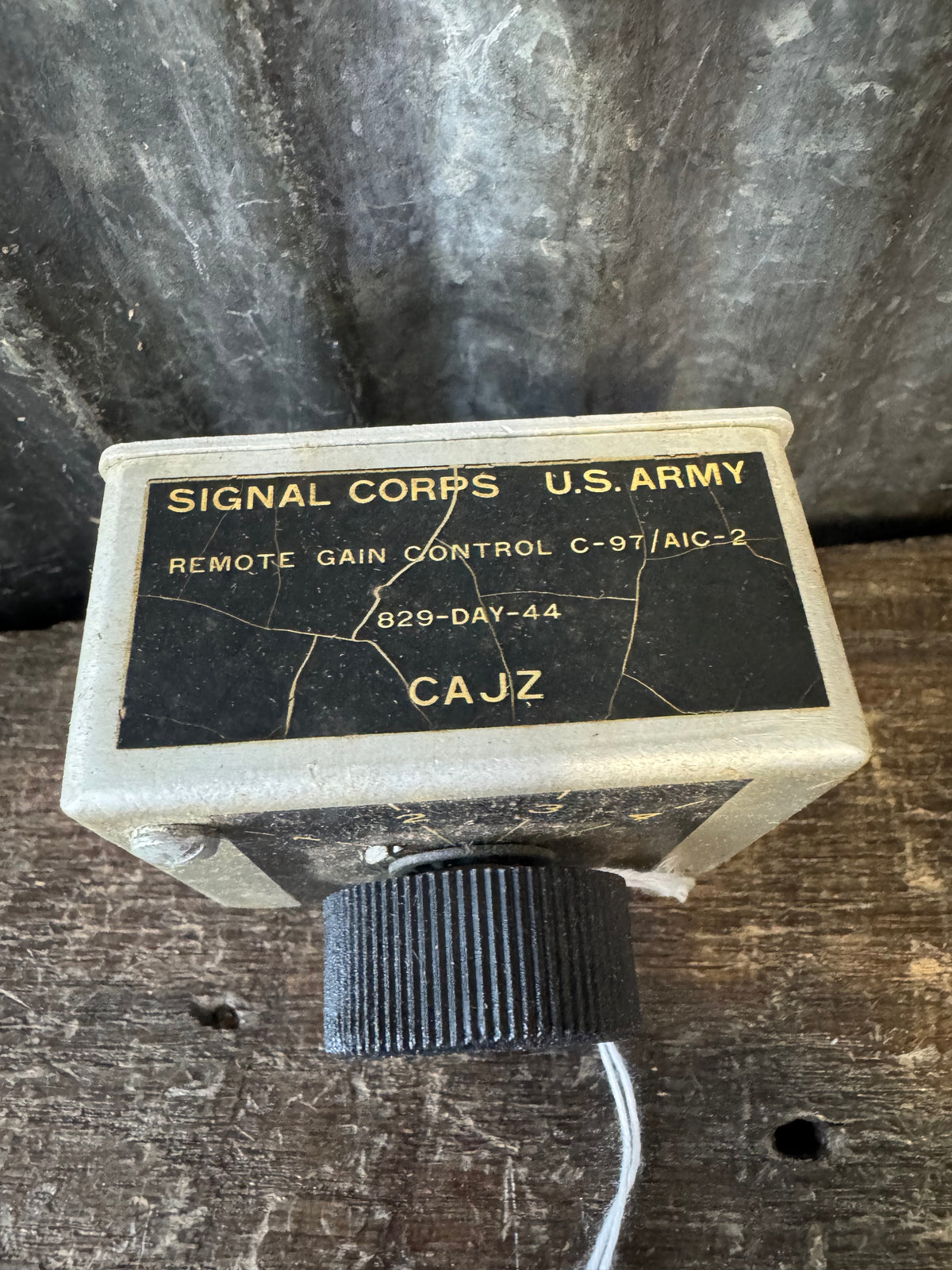 WWII U.S. Army Signal Corps C-97/AIC-2 Remote Interphone Gain Control