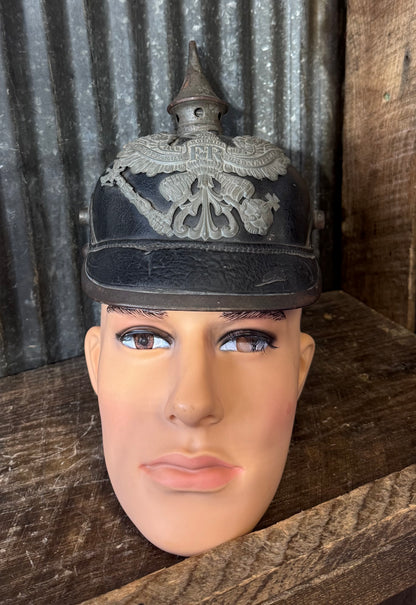 Original Imperial German Prussian Pickelhaube Spike Helmet – Pre-WWI / WWI Era