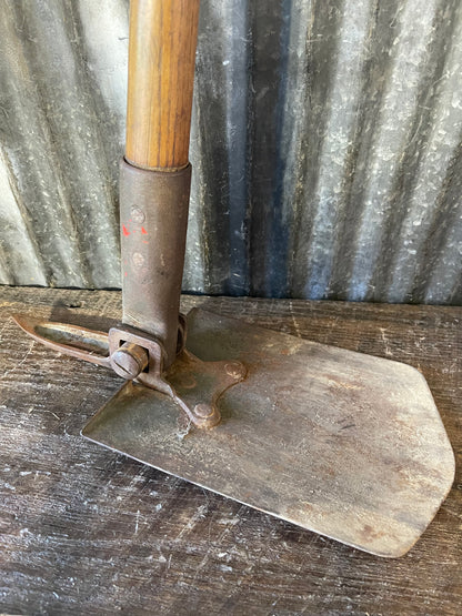 West German Bundeswehr Entrenching Tool & Carrier – Folding Pick/Shovel Combination
