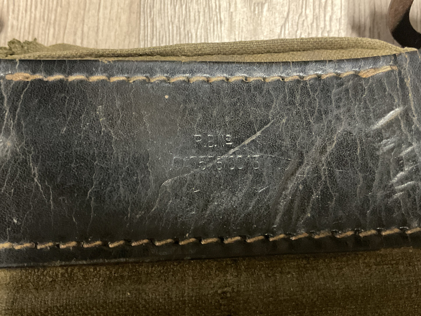 WWII German Wehrmacht RBNr. Marked Canvas Clothing & Equipment Bag-Missing Shoulder Straps-Late War Era-1943-1945