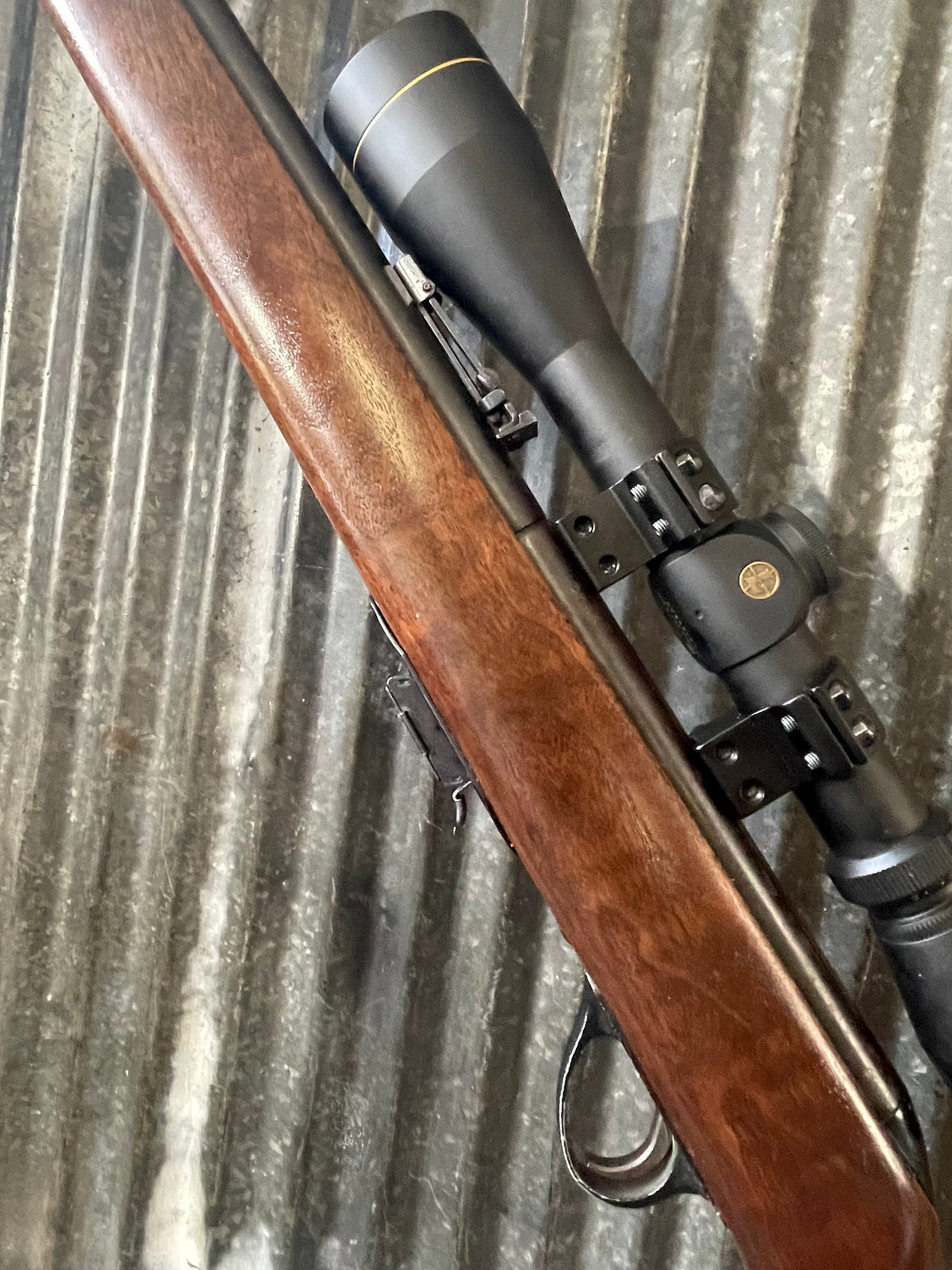 Savage-Anschutz Model 1415/16 .22 LR Bolt-Action Rifle – Leupold VX-1 3-9x40 Scope