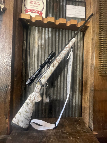 Mossberg 100 ATR .270 Winchester Bolt Action Rifle – 3-9x Scope – Snow Camo