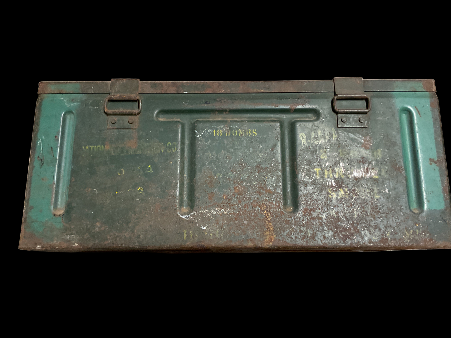 WWII British 2-Inch Mortar Smoke Bomb Transit Chest 1944