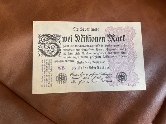 German 2 Million Mark Banknote 1923