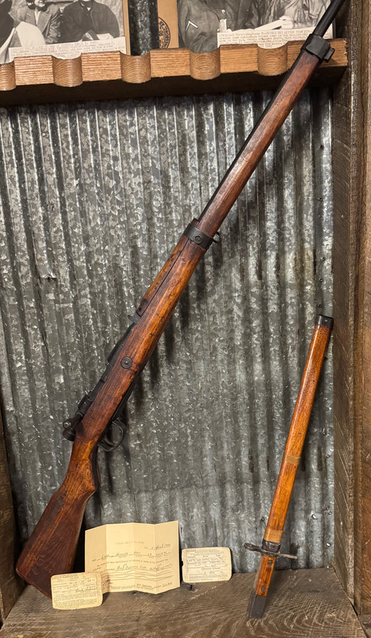 Documented WWII Japanese Rifle and Pacific Grouping brought home from Japan by local veteran Kenneth Blair Cupp