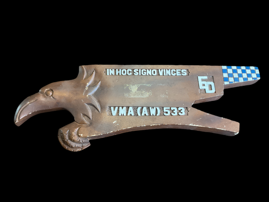 Carved VMA (AW) 533 Sign