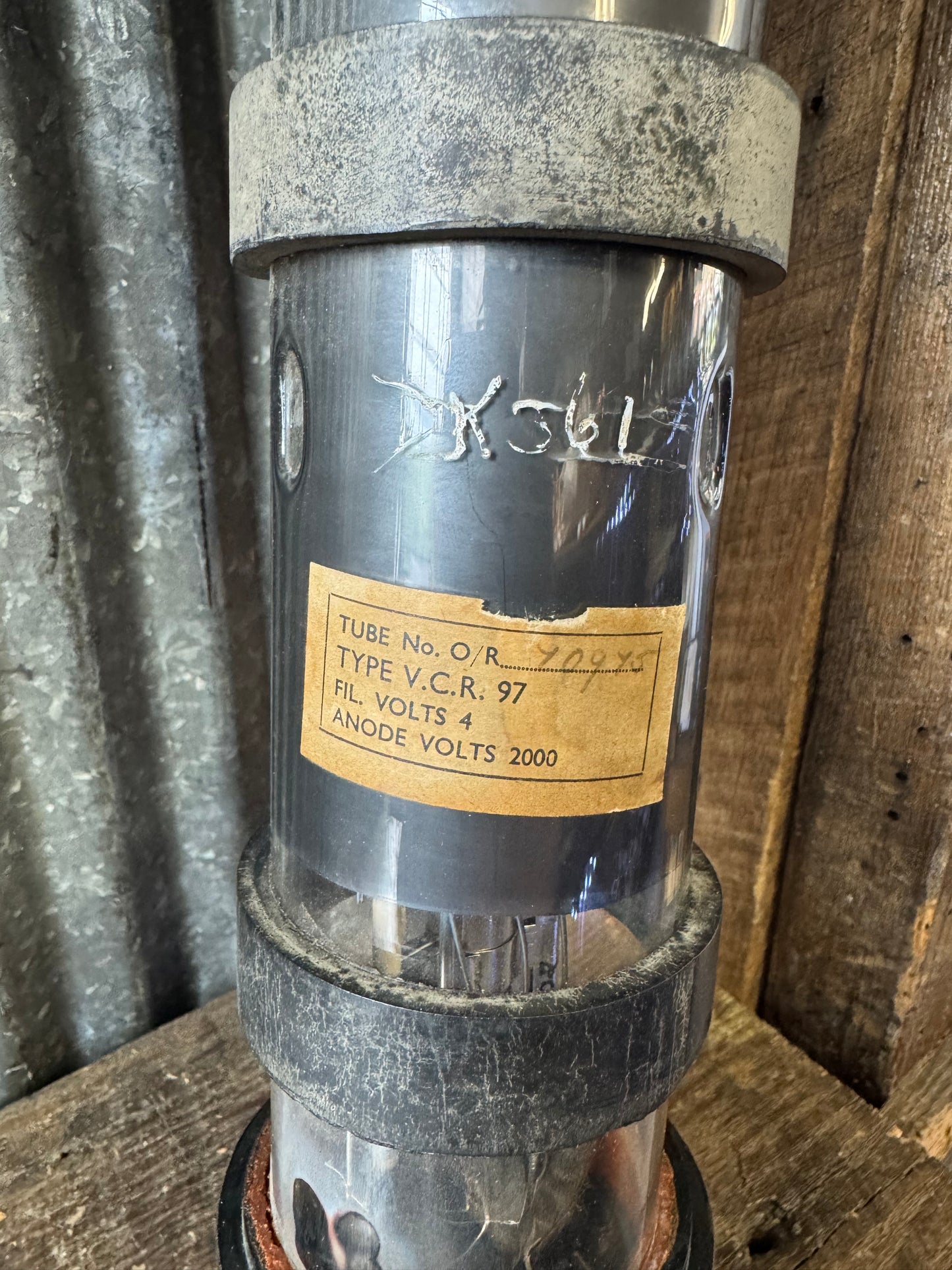 British V.C.R. 97 Vintage Radar Cathode Ray Tube – WWII Era