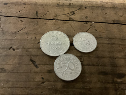 Original German Coin Collection-Imperial Germany, Weimar Republic, Third Reich, & Postwar-era