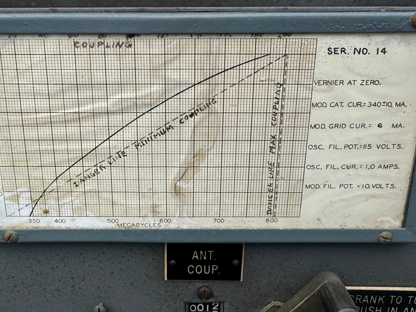 Large WWII-era radar/electronics transmitter cabinet