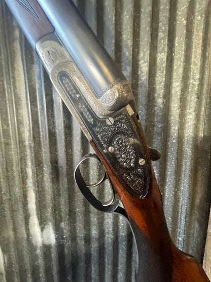 F. de Zabala Hermanos Eibar Spain 12 Gauge Side-by-Side Double Barrel Shotgun – Engraved Receiver – Double Triggers