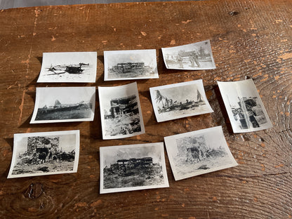 Original WWII Battlefield Photo Group (E)