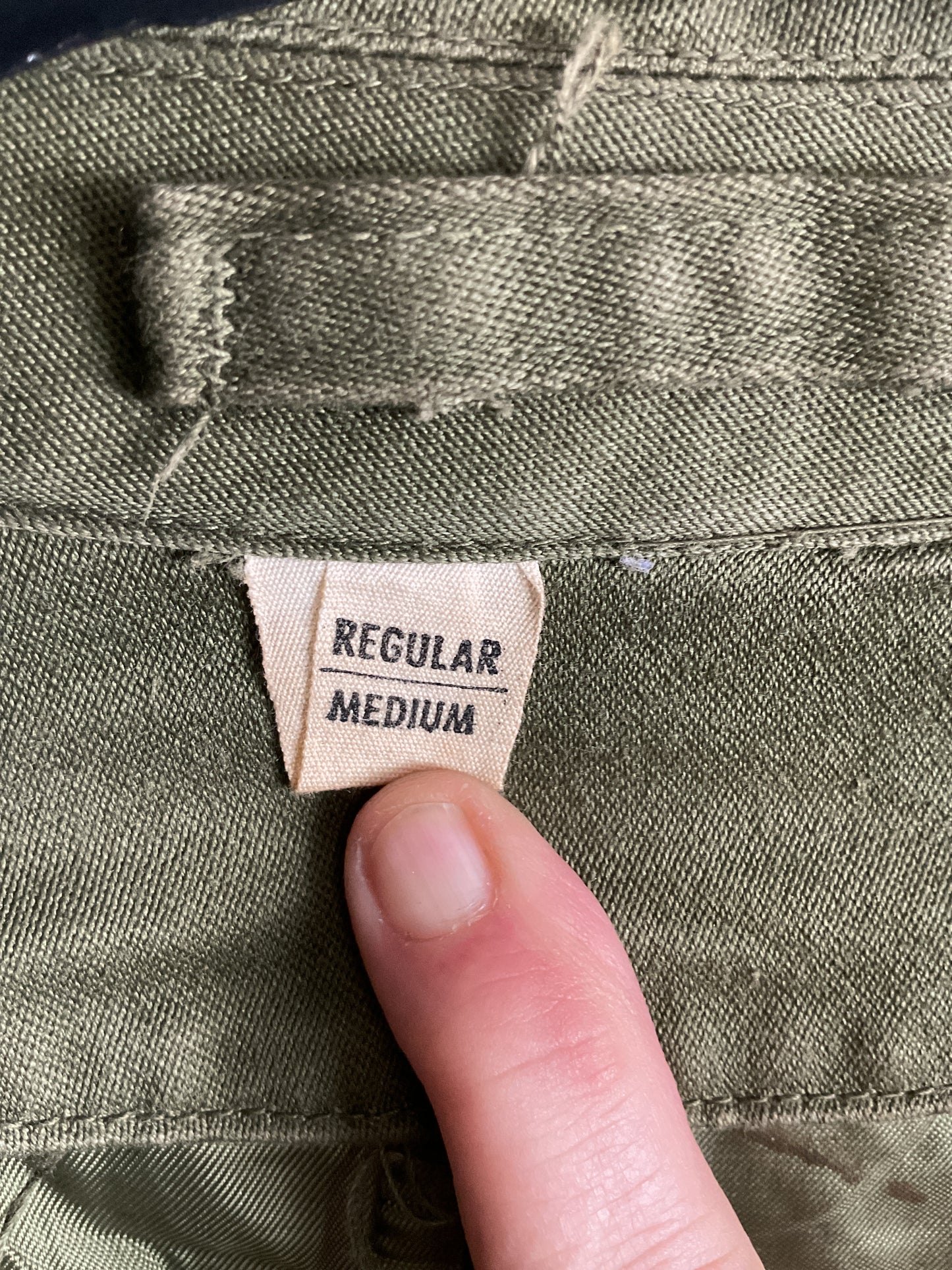 Korean War-Era U.S. Army 2nd Infantry Division Overcoat - Sergeant Rank - Size Regular/Medium