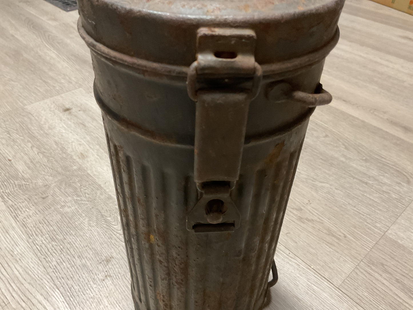 WWII German M30 Gas Mask w/ FE37 Filter & Original Canister-Wehrmacht WWII