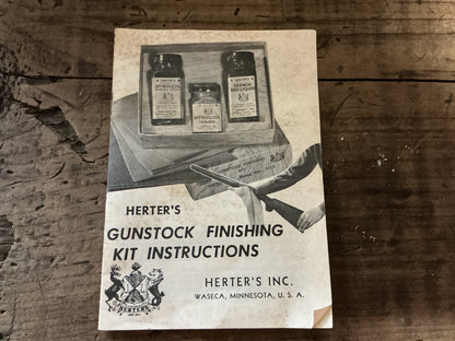 Vintage Herter’s Gunstock Finishing Kit No. 12-Original Box, Waseca, Minnesota