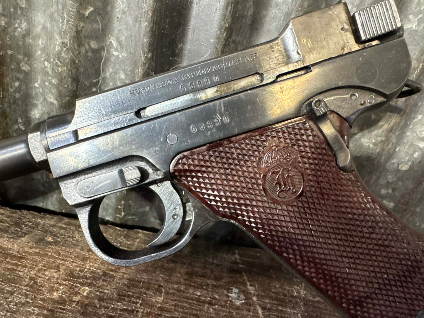 Husqvarna Lahti Model 40 (m/40) Pistol – Numbers Matching