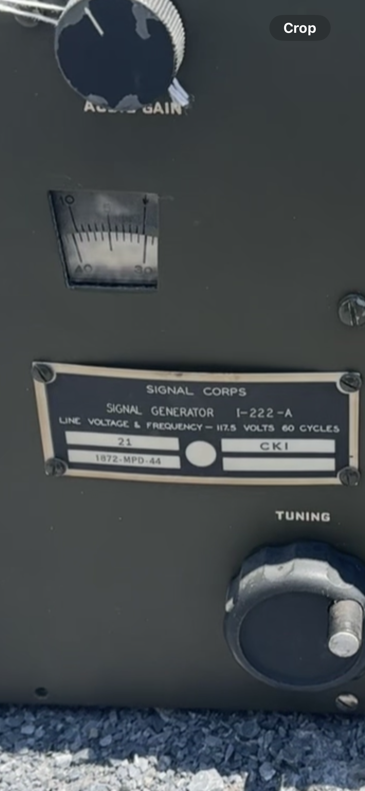 WWII U.S. Signal Corps I-222-A Signal Generator — 1944