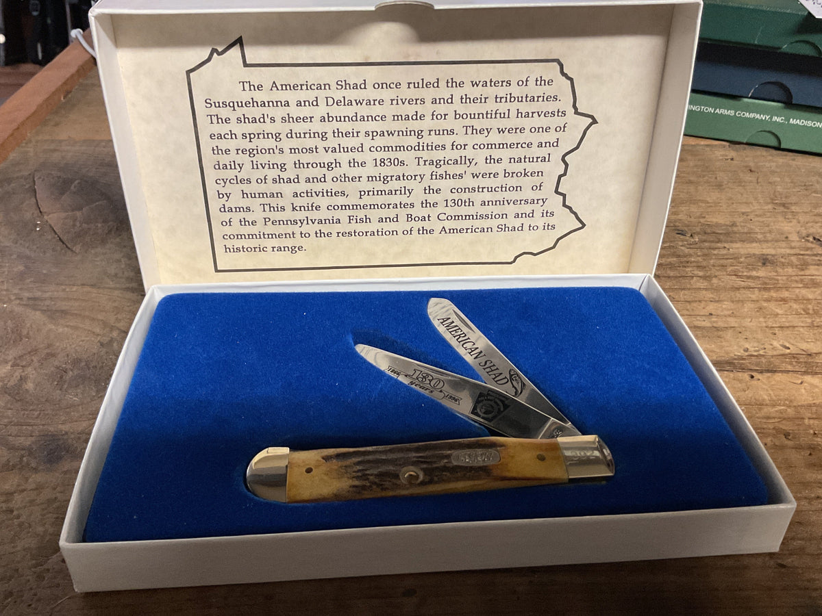 1996 Case XX American Shad Trapper Knife-PA Fish & Boat 130th Anniversary-Limited Edition #332