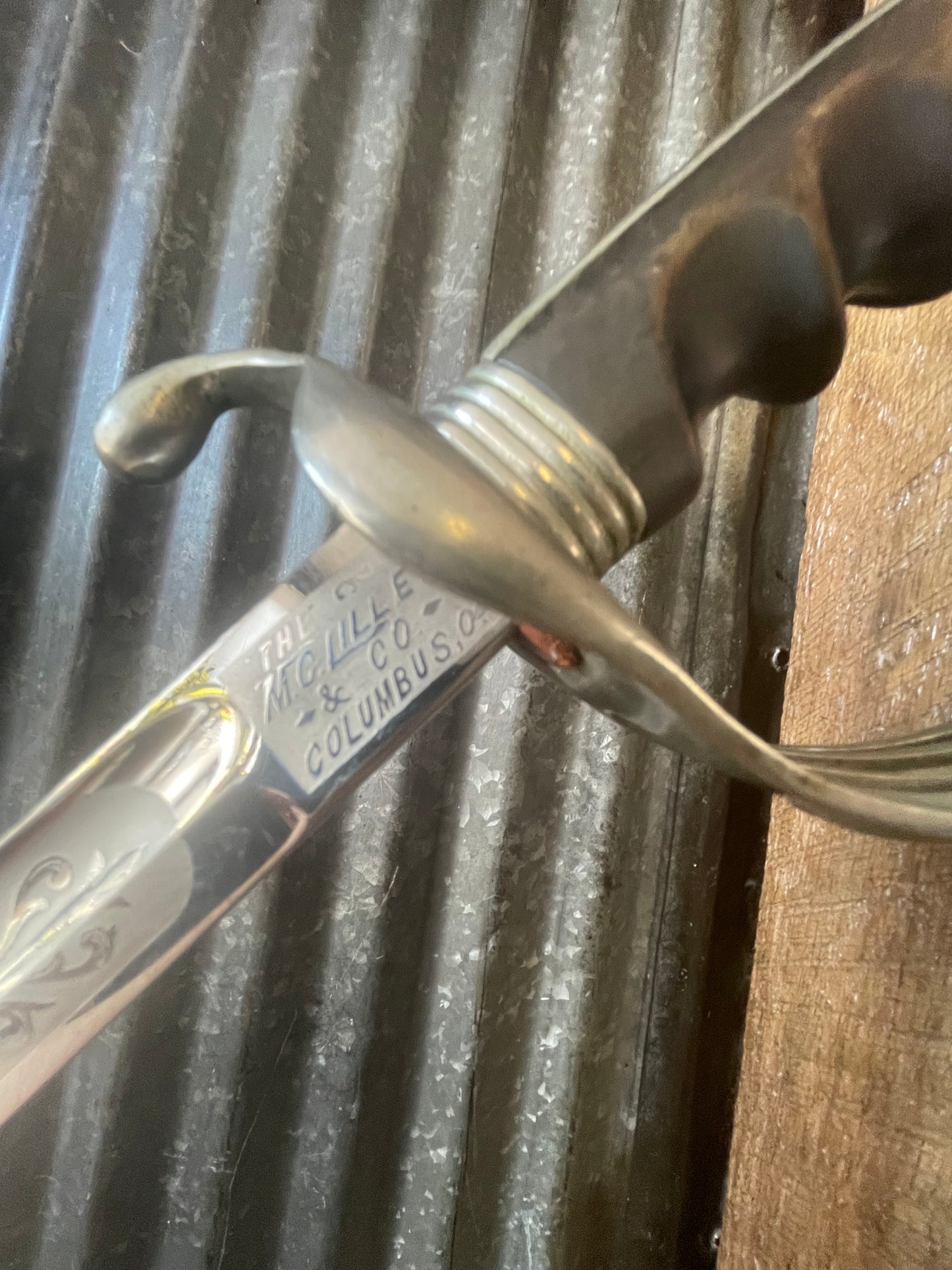 Original U.S. Model 1902 Army Officer’s Dress Sword – McIlley & Co. – Etched Blade