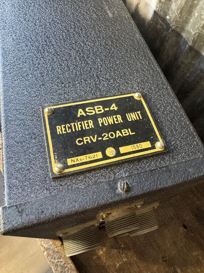 WWII U.S. Navy RCA ASB-4 Radar Rectifier Power Unit CRV-20ABL – Appears NOS with Original Box