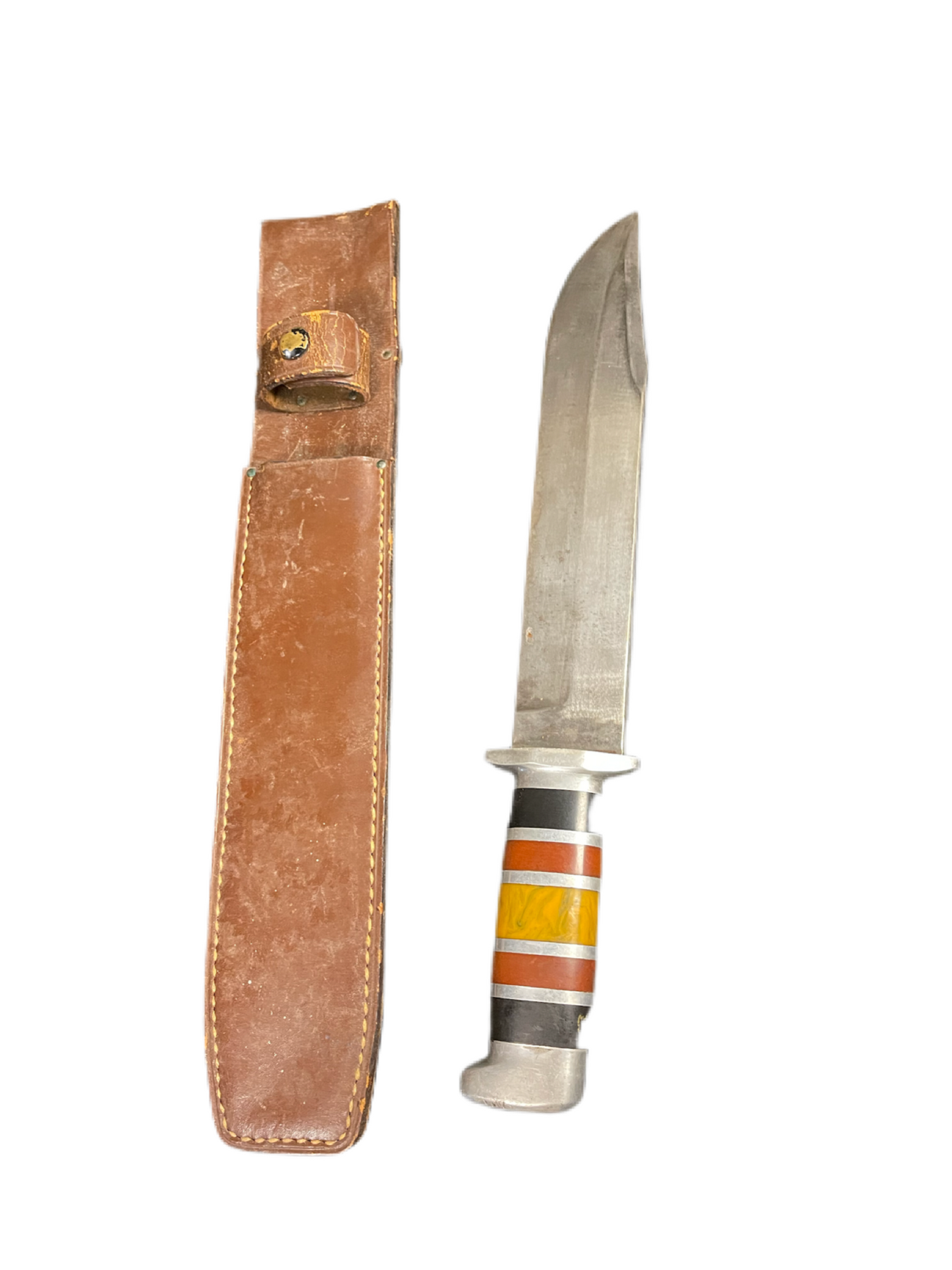 WWII Theater Knife with Leather Sheath