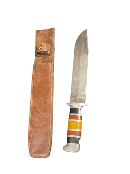 WWII Theater Knife with Leather Sheath