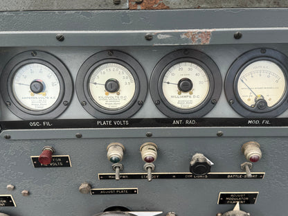 Large WWII-era radar/electronics transmitter cabinet