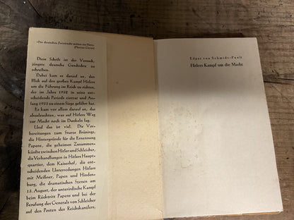Edgar von Schmidt-Pauli-Complete with Illustrated Dust Jacket